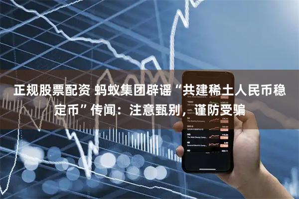 正规股票配资 蚂蚁集团辟谣“共建稀土人民币稳定币”传闻：注意甄别，谨防受骗